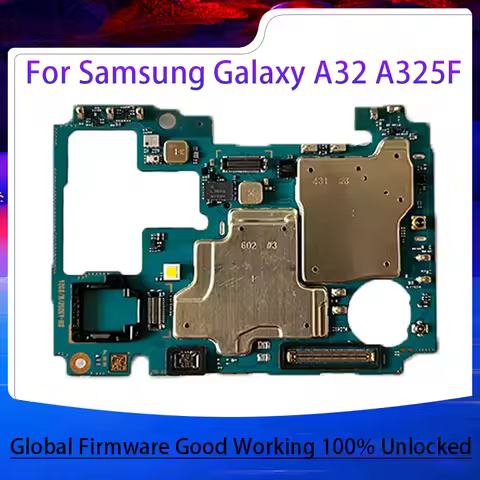 Unlocked For Samsung Galaxy A32 A325F Motherboard 1/2 SIM 4G 128GB With Android OS Main Circuit Logi