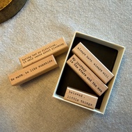 craft together_ Soft Words, Quiet Days Series Wooden Stamp