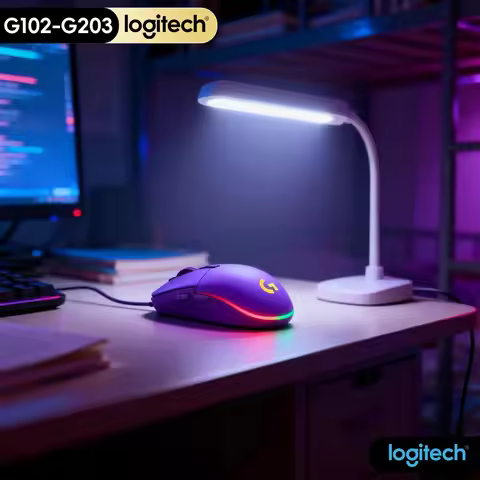 G102 Logitech G203 Prodigy Series Gaming Mouse, Lightsync RGB, 200-8000 DPI, Smooth Control, For PC 