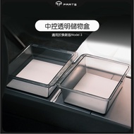 TPARTS Tesla Rejuvenating New Version Model 3/Rejuvenating Y Central Control Soot Transparent Storag