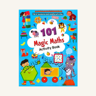 Buku Aktiviti Prasekolah 101 Never Bored Magic Maths Fun Preschool  Activity Book for Children Kids 