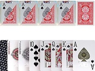 TX GIRL 5pcs/set Plastic Playing Cards Texas Hold'em 2 Side Frosted Anti-slip Poker Waterproof PVC B