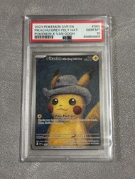 PTCG PSA10 竼高比卡超 Pokemon X Van Gogh Pikachu Grey Felt Hat #085