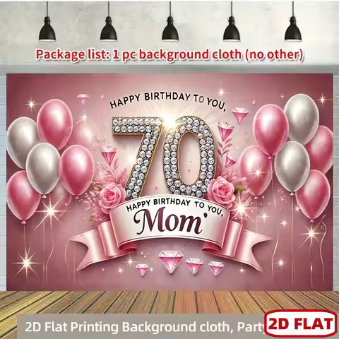 2D Plane, 2D Plane - A 2D plane banner featuring a single pink diamond design, suitable for a 70th b