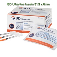 BD Ultra-FineTM 6mm Insulin Syringe Needles 0.5/1.0 mL, 31G (0.25mm) x 6mm Thin Wall Needle