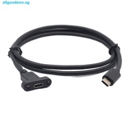 ALLGOODS Type C Extension Cable With Ears 0.3m/0.5m/1m/1.5m With Screw Hole Type C USB3.1 Panel Moun