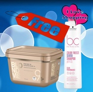 ซื้อ มี แถม Schwarzkopf Blondme Premium Lightener 9+ 450g แถม Schwarzkopf Silver Shampoo 250ml