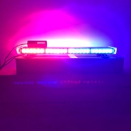 หลอด LED ไฟไซเรนไฟติดหลังคามาใหม่ 65-95-125cm 4-6-8 ท่อน 4 หน้า มีข้าง 6W 12V-24V พร้อมขาแม่เหล็ก สี