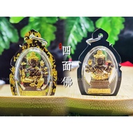 ✴️四面佛✴️  🎉神圣庇佑，多方关照，吉祥如意。其独特的形象和法器代表着多重祝福和庇佑，为信徒带来全方位的神奇力量。四面佛的神通广大，主要功效包括：