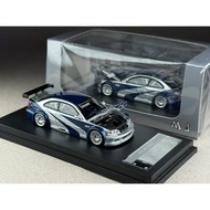 BMW M3 E46 GTR Open The Hood Scale 1:64 MJ Model Brand