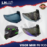 VISOR MHR HELMET MHR V935 ORIGINAL 100% SILVER BLACK RAINBOW