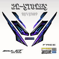 striping soul gt 125 stiker mio soul gt robot aks 125 variasi api / tribal fire 01