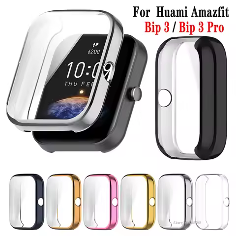 TPU Protective Cover For Amazfit Bip 3 Smart Watch Screen Protector Case For Huami Amazfit Bip3 Pro 