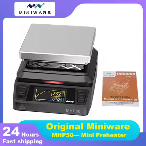 MINIWARE MHP50 Mini Hot Plate Preheater 50*50mm Heating Area Constant Temperature Heating Table 350℃