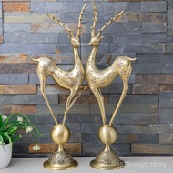 Wedding Crafts Gifts Living Room Deer Decorations Metal Creative Housewarming TV Cabinet Fushou Home
