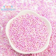BENECREAT 1pound Baking Paint 12/0 Glass Seed Beads Round Hole Round Pink 2-3x1.5-2mm Hole: 0.8mm ab