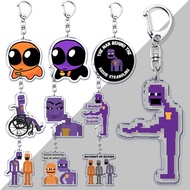 Dayshift at Freddys DsaF Purple Guy William Afton Jack mika Acrylic keychain printed with FNAF game 