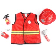 [ofstnfw] Kids Fireman Costume Role Play Set,Kids Fire Costume, Kids Fireman Dress Up