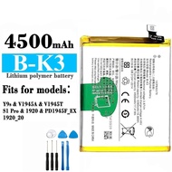 For VIVO Y9s/S1 Pro V1945A V1945T 1920 Battery B-K3 4500mah Battery