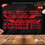Cutting Stiker Polygon Extrada Variasi Sepeda Sticker Frame Aksesoris Body Mtb Lipat