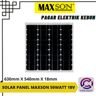 Crilight MAXSON 50W 18V Solar Panel for Electric Fencing Pagar Elektrik Kebun tenaga solar sistem system jimat tenaga untuk rumah
