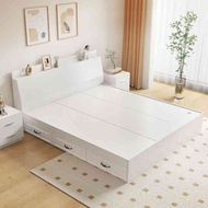 Storage Bed Family Bedroom Double Bed Small-Sized Single Bed Box Storage Bed Tatami Storage Bed