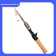 【HOUSEWARE】1.5m Spinner Casting telescopic carbon Fishing Rod UL Horse Mouth Rod 2-6lb