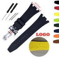 Elegant 26/27mm Silicone Bracelet for AP 15400/26331/15500 - AP Royal Oak Offshore Durable Rubber Wa