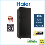 Haier HRF-418IHM / HRF-458IHM 2-Door Refrigerator Twin Inverter 5 Star Energy Saving Peti Sejuk