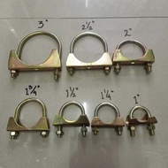 Exhaust Clamp / U Bolt Clamp / Exhaust Clamp 2" 2 1/2" 3" 4" / Exhaust Clamp U Bolt 2, 2 1/2, 3, 4in
