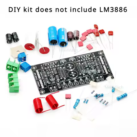 LM3886 amplifier board DIY kit audio power amplifier board dual channel stereo power board PCBA kit
