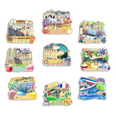 Saint-Laurent-du-Var Saint-Tropez Eze Cassis Reunion Island Dijon Biarritz Arles Bona France Fridge 