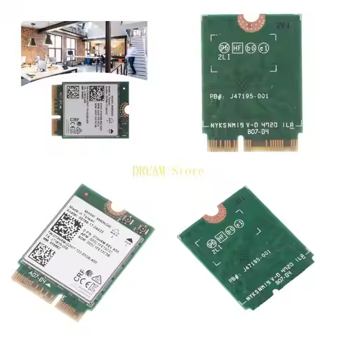 For Intel 9560NGW 5G WiFi Card Dual Band 802.11ac M.2 Wi-Fi Bluetooth Adapter for Dell Computer Best