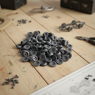 Adhesive plastic screw head cover for woodworking, 50-piece stick-on screw cap