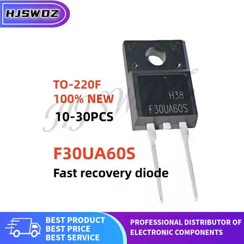10~30Pcs brand new FFPF30UA60S F30UA60S F30UA60 TO-220F Fast recovery diode In Stock