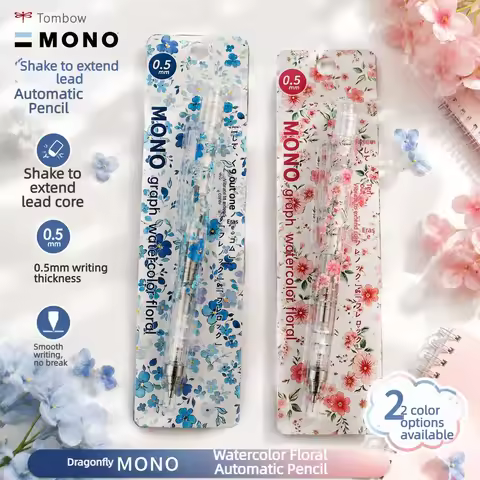New Style Tombow Mechanical Pencil Mono Graph Spring Floral 0.5mm Shake Out Lead Stationery School S