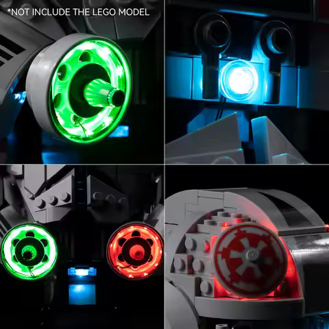 LED Light Set for LEGO 75429 AT-AT Driver Helmet DIY Decorative Lamp Not Include Lego Building Block