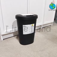 IKEA Black Trash Bin with Cover 8 litre / Kitchen Rubbish Bin with Lid / Office Dustbin / Tong Sampa
