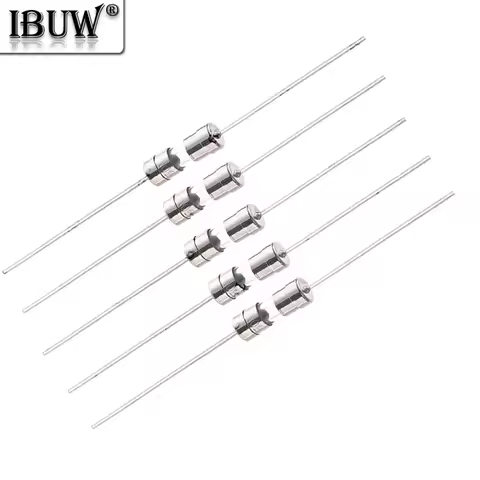 10PCS/lot 0.5A 1A 8A 10A 1.5A 3.6X10MM 0.5A-15A Fast-Blow Glass Tube Fuse With Pin Fast Break 3.6*10