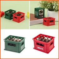 WIT 1 12 Scale Beer Crate Dollhouses Miniature Beer Box Beer Bottle Model Figurine for Realistic Dol