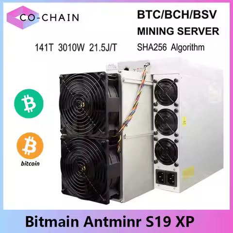 ANTMINER S19XP 141/134Th/S 3010W 2881W Bitcoin Miner PSU Incluced Antminer S19 XP Asic BTC Miner Bit