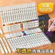 Acrylic Marker 12 Colors 24 Colors 48 Colors Fabric Ceramic Wooden Top Painting Pen Waterproof Marke