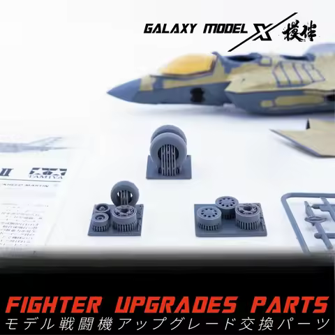 Galaxy FG48021 1/48 Scale F-35 Wheels with Dunlop Tires for Tamiya Model Fighter Aircraft Details Up