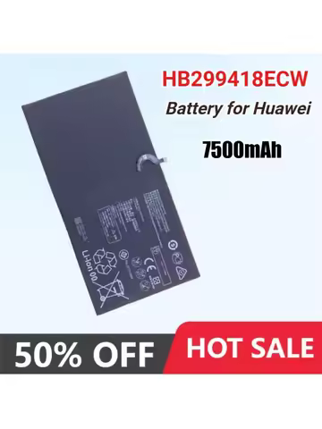7500mAh HB299418ECW Replacement Battery for Huawei MediaPad M5 CMR-W19 CMR-W09 CMR-AL09 BAH2-W09 BAH