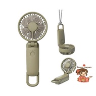 RHYTHM Silky Wind Mobile 3.2 Handy Fan 2025 - High Airflow Quiet 3-Way Operation (Handheld Neck Desk