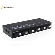 6Port 10/100M Ethernet Switch 6 Fiber Port 25KM 2UTP RJ45 Fiber Optical Transceiver Optical Media Co