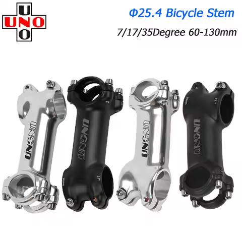 UNO Bike Stem Ultralight 7/17/35Degree 28.6x25.4MM 60-130MM MTB Road Stem Bike for Fork Mountain MTB