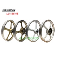 SPORT RIM 555 (5 Kaki ) YAMAHA LC135 4s, PNP  (WITH BEARING ) DEPAN 1.4, BELAKANG 1.6