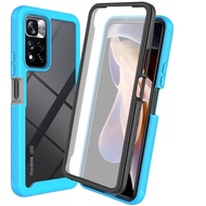 Redmi Note 11 Pro Plus 2022 Shockproof Case Front Film 360 Protect Crystal Back Panel for Xiaomi Redmi Note 11 Case Note11Pro 5G