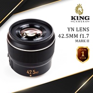 Yongnuo 42.5mm F1.7 Mark2 M43 เลนส์ออโต้โฟกัส สำหรับใส่กล้อง OLYMPUS AND PANASONIC LUMIX Mirrorless